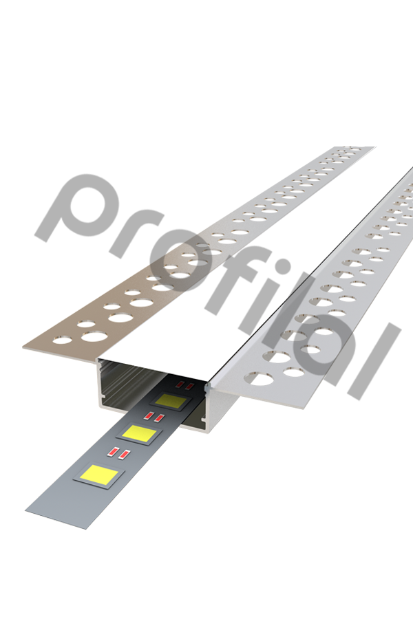 3 cm Alüminyum Alçıpan Led Profili